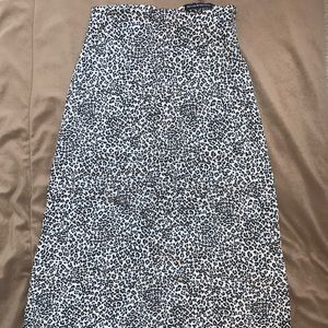 Brandy Melville leopard print midi skirt